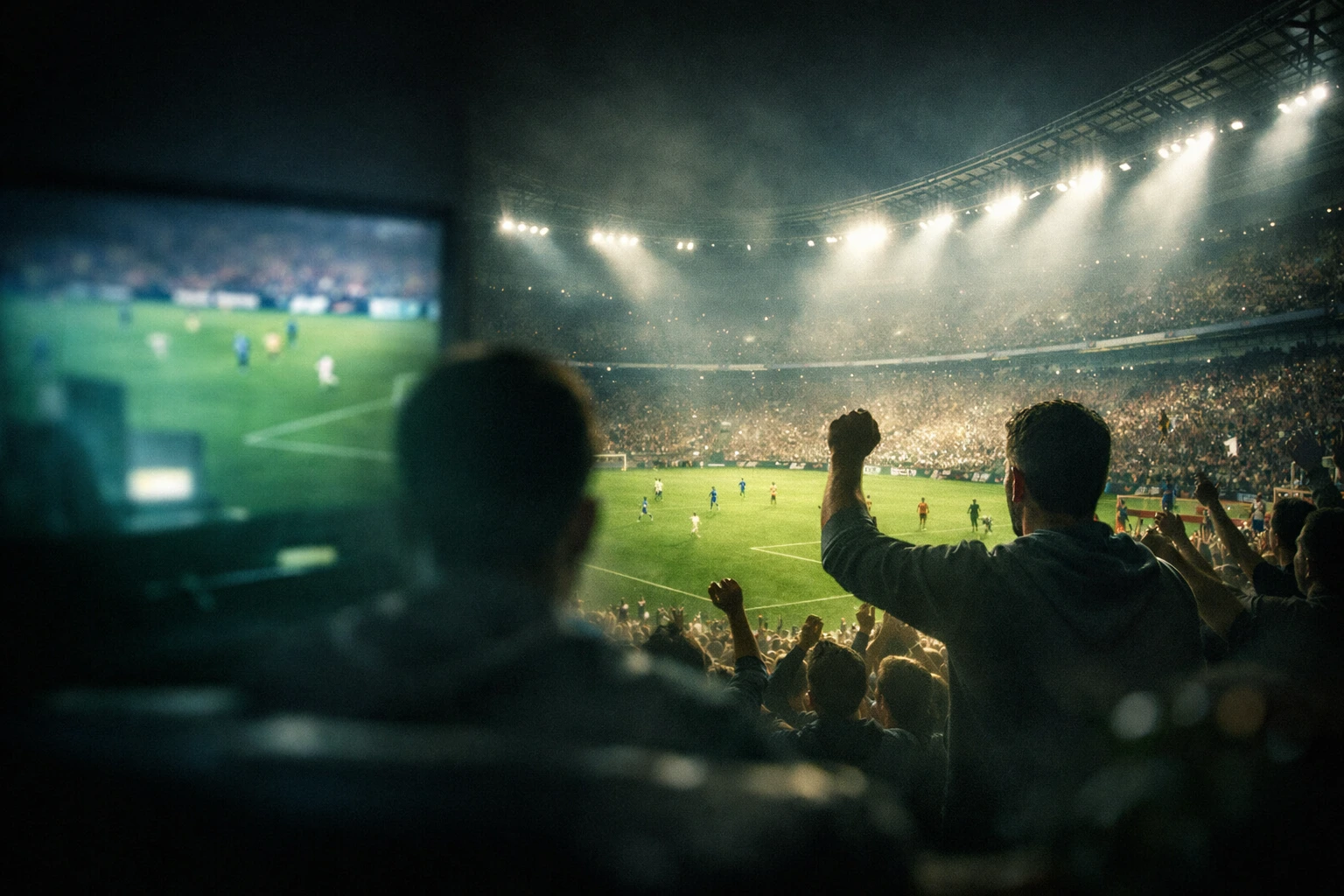Football stadium atmosphere