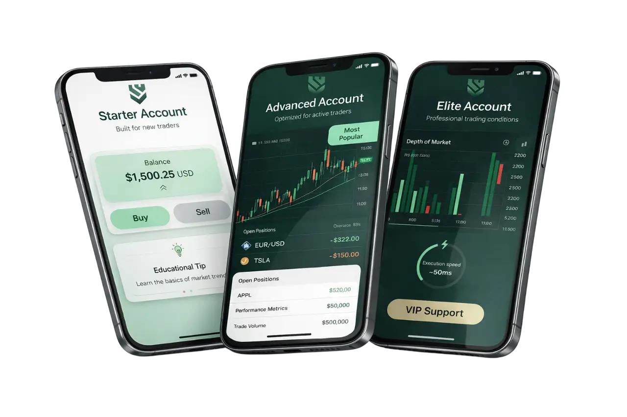 Stonefort trading account types